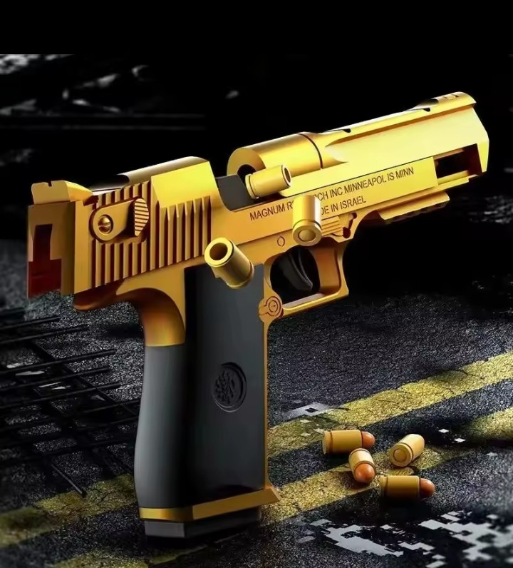 New Desert Eagle Shell Ejection Pistol Decompression Radish Gun Empty Hanging USP Continuous Fire Soft Bullet Launcher Toy Gun