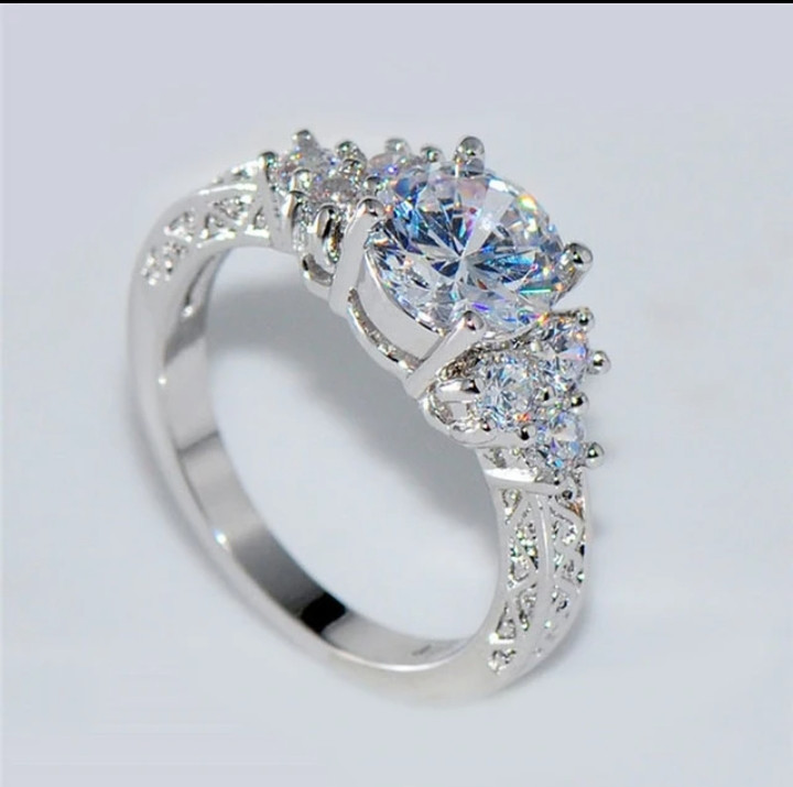 Blue gemstone Engagement ring