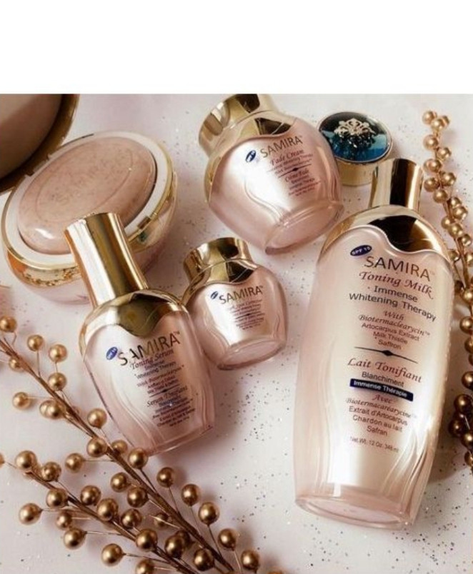 Samira THERAPY SET. (Toning Milk,Cream,Spot Corrector,Serum&Soap)