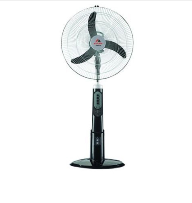 Andrakk 18" Rechargeable Stand Fan With USB Port ADK8518