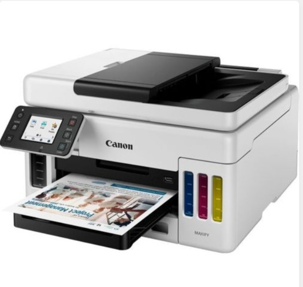 Canon Maxify Gx6040 Wireless Colour 3-In-1 Refillable Megatank Inkjet Printer